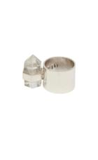 Rebecca Taylor Rebecca Taylor Krystal Knight Wide Ring With Quartz
