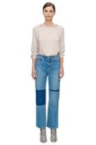 Rebecca Taylor Rebecca Taylor Long Sleeve Georgette Ruffle Top 12 Pink Champagne