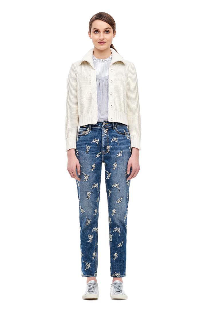 Rebecca Taylor La Vie Link Stitch Cardigan