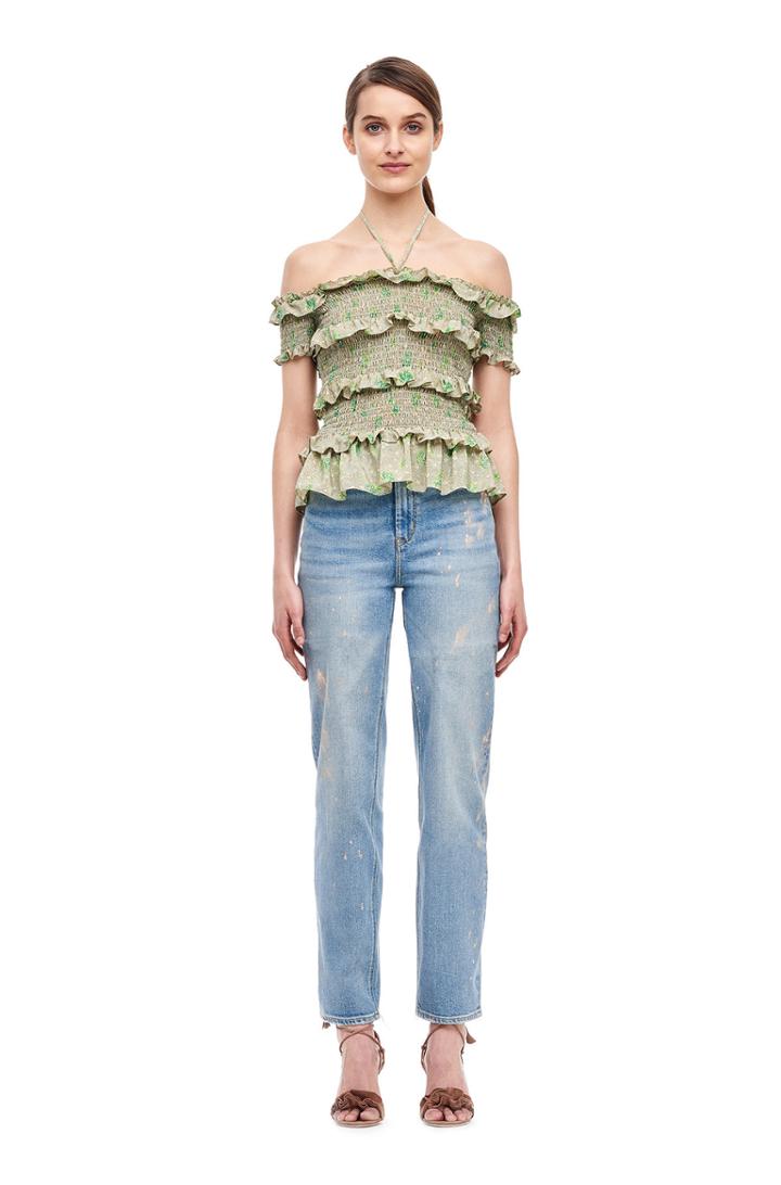 Rebecca Taylor Off-the-shoulder Fleur Top