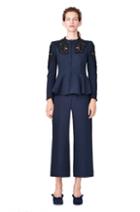 Rebecca Taylor Rebecca Taylor Slub Suiting Jacket With Lace