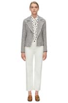Rebecca Taylor Rebecca Taylor Structured Stretch Tweed Jacket 12 Nude Combo