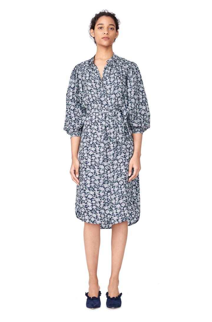 Rebecca Taylor Rebecca Taylor Capucine Floral Hammered Silk Shirtdress