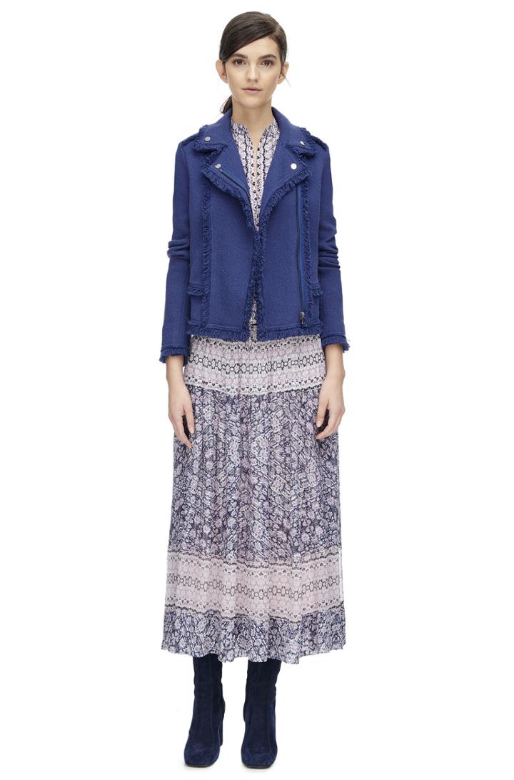 Rebecca Taylor Rebecca Taylor Slub Tweed Jacket 00 Blueberry