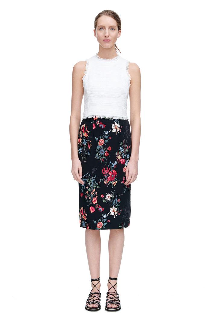 Rebecca Taylor Rebecca Taylor Meadow Floral Pencil Skirt 8 Black Combo