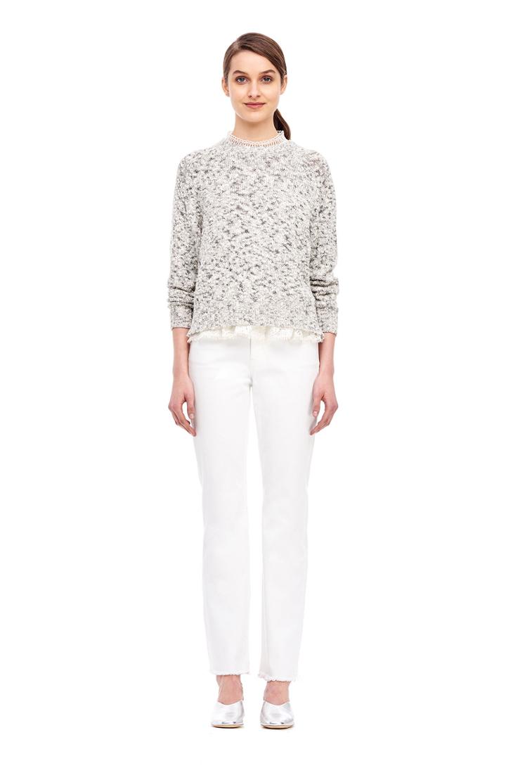 Rebecca Taylor Metallic Slub Pullover