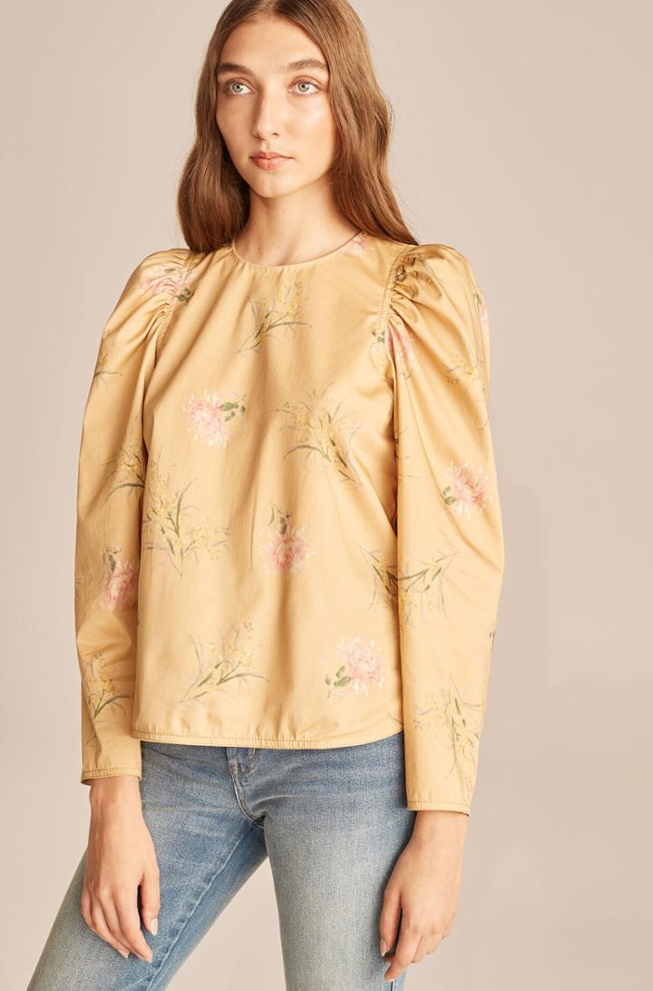 Rebecca Taylor Rebecca Taylor Sylvie Fleur Puff-sleeve Top