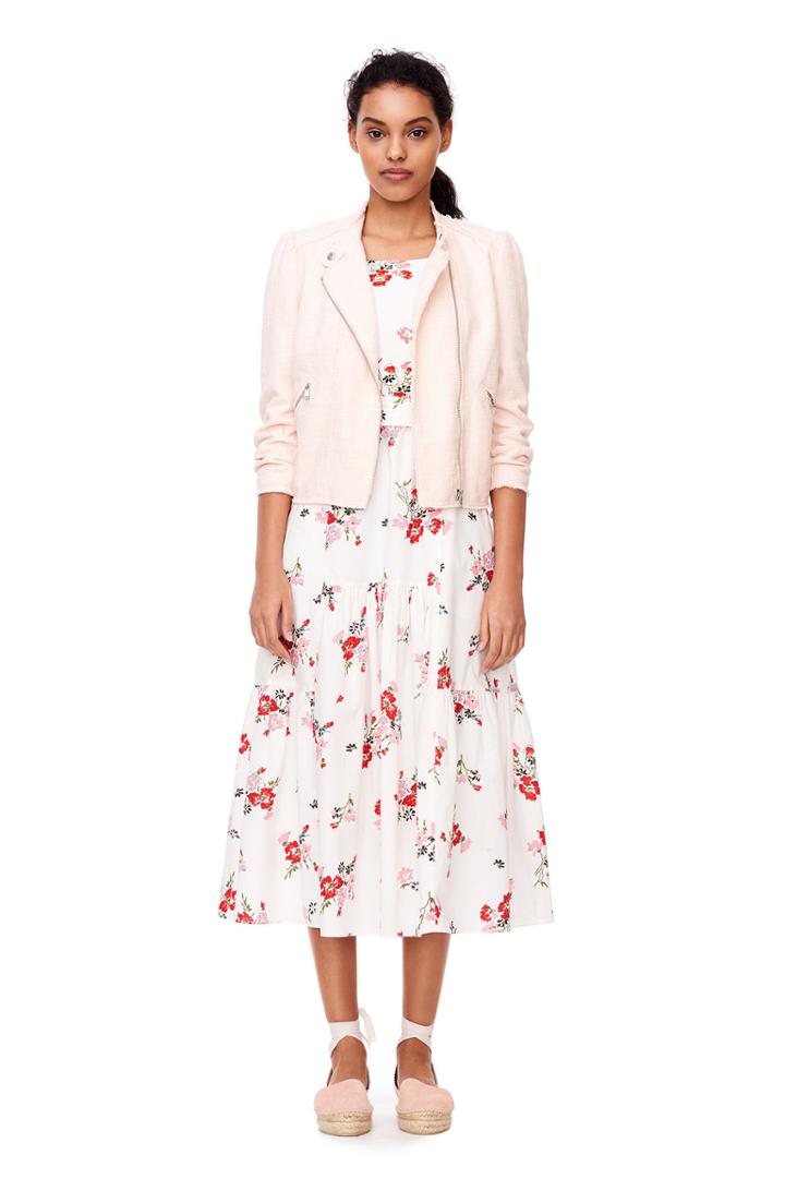 Rebecca Taylor Slub Suiting Zip Jacket