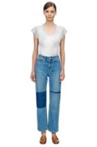 Rebecca Taylor La Vie Washed Textured Jersey Tee