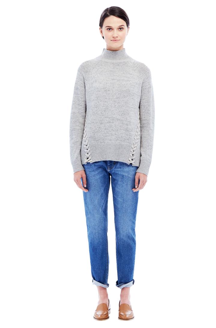 Rebecca Taylor Rebecca Taylor Laced Sweater S Ecru Combo