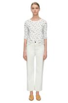 Rebecca Taylor Rebecca Taylor Long Sleeve Sakura Floral Tee S Cream