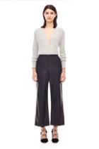 Rebecca Taylor Vegan Leather Cropped Pant