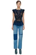 Rebecca Taylor Rebecca Taylor La Vie Anais Denim Jean 24 Patch Wash