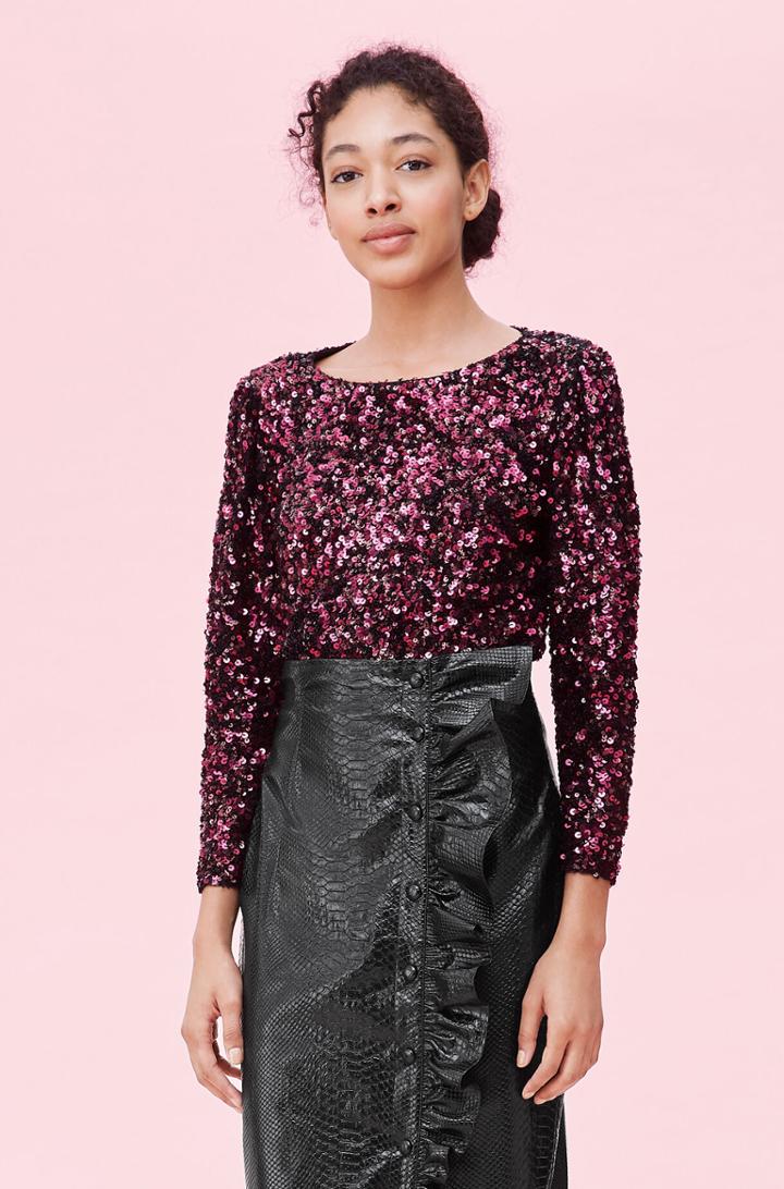 Rebecca Taylor Rebecca Taylor Stretch Sequin Top