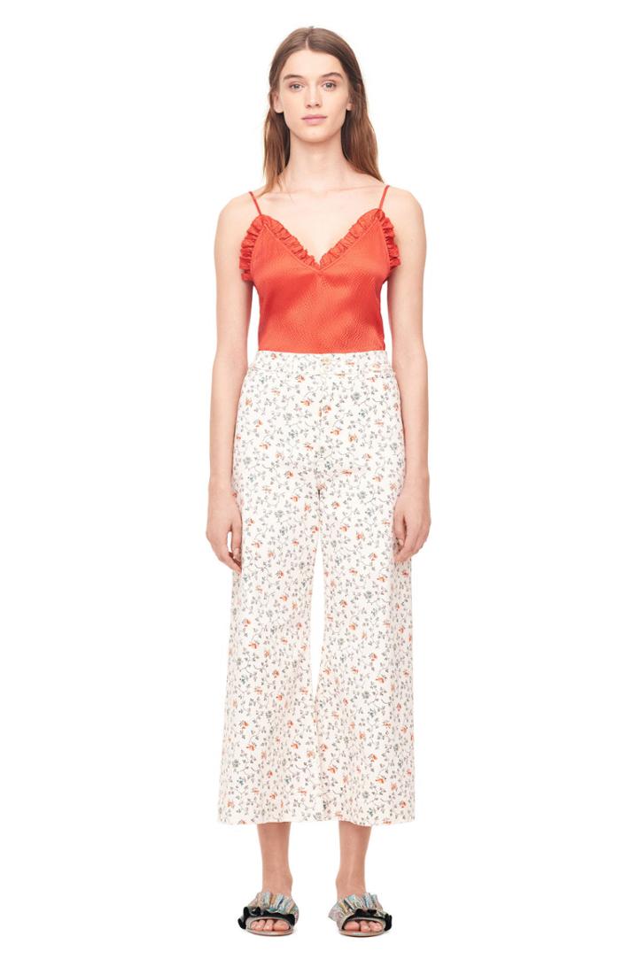 Rebecca Taylor Vine Print Twill Pant