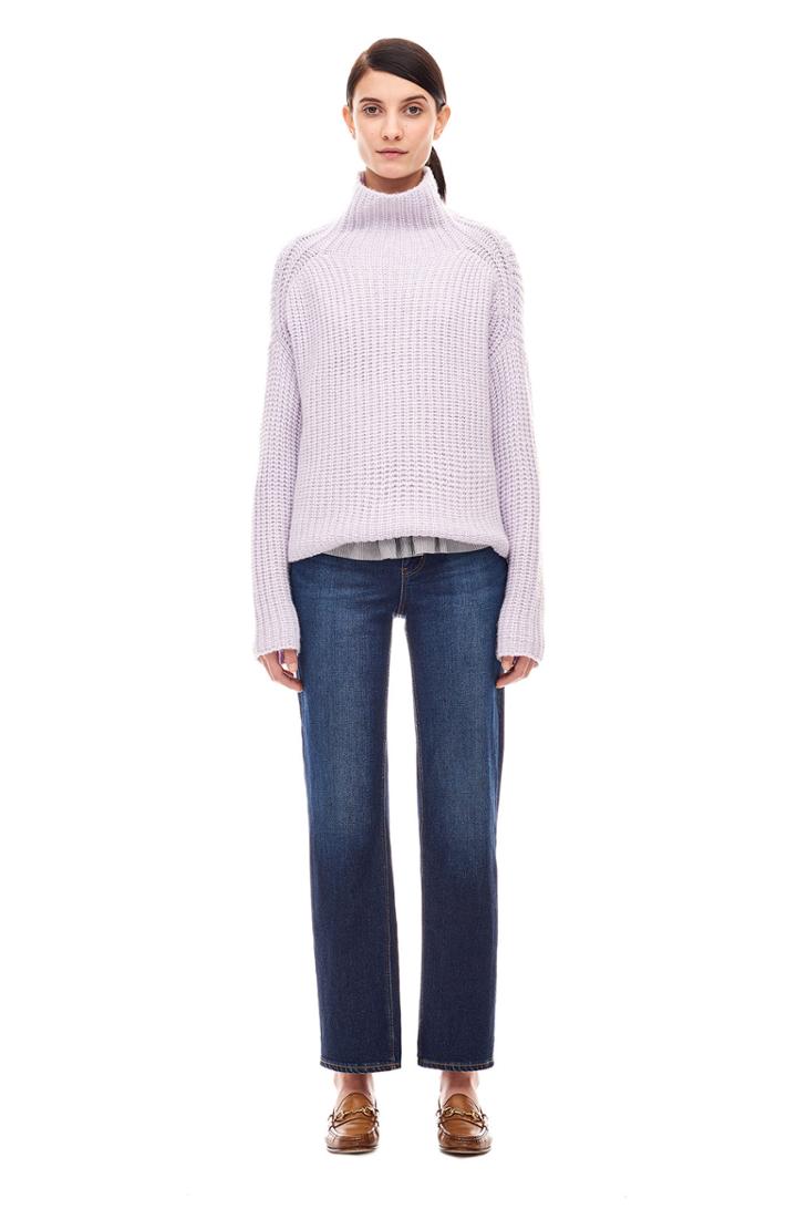 Rebecca Taylor La Vie Ribbed Turtleneck Pullover