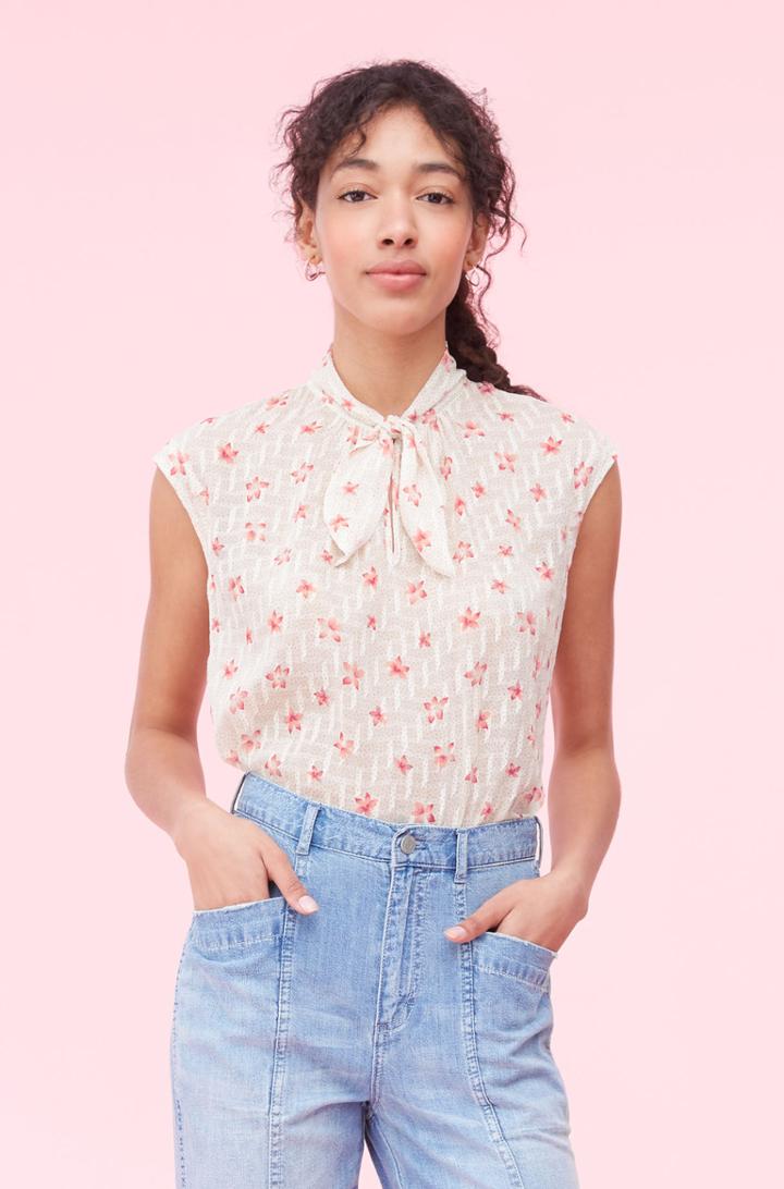 Rebecca Taylor Rebecca Taylor Maui Fleur Dot Clip Top