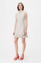 Rebecca Taylor Rebecca Taylor Tailored Textured Tweed Ruffle Dress