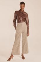 Rebecca Taylor Rebecca Taylor Spring Check Cropped Flare Pant