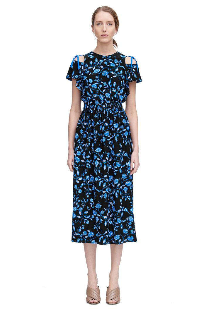 Rebecca Taylor Rebecca Taylor Open Shoulder Kyoto Floral Dress 4 Black