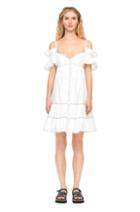 Rebecca Taylor Off-the-shoulder Poplin Dress