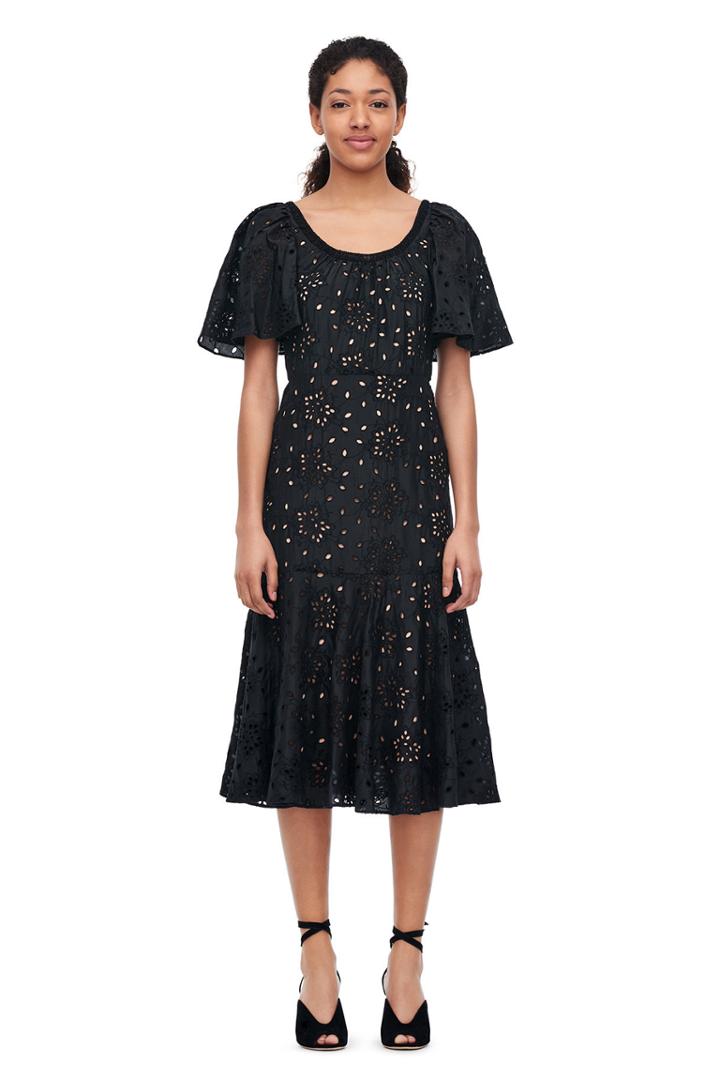 Rebecca Taylor Sarah Embroidered Silk Dress