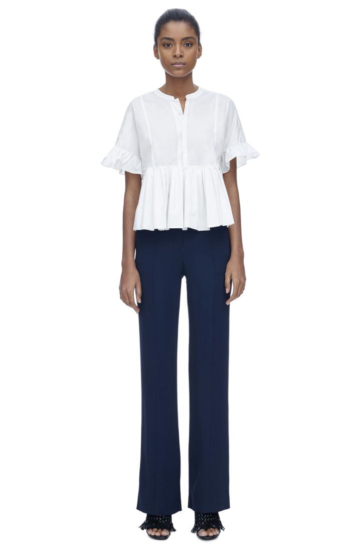 Rebecca Taylor Rebecca Taylor Slim Bootcut Pant 0 Navy