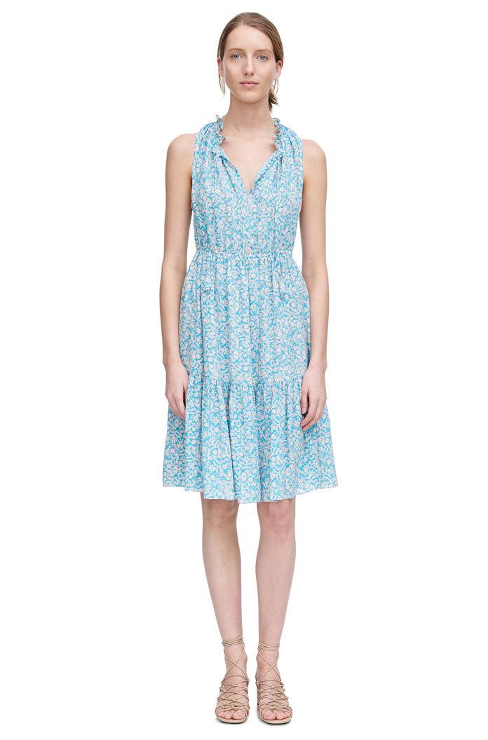 Rebecca Taylor Rebecca Taylor Sleeveless Provence Block Dress 0 Turquoise Combo