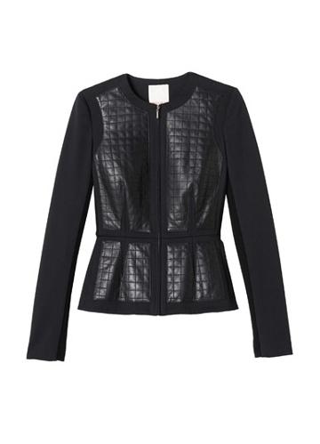 Rebecca Taylor Quilted Leather Jacket