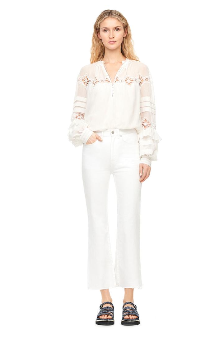 Rebecca Taylor Pinwheel Eyelet Top