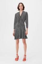 Rebecca Taylor Rebecca Taylor Tailored Block Print Silk Jacquard Dress