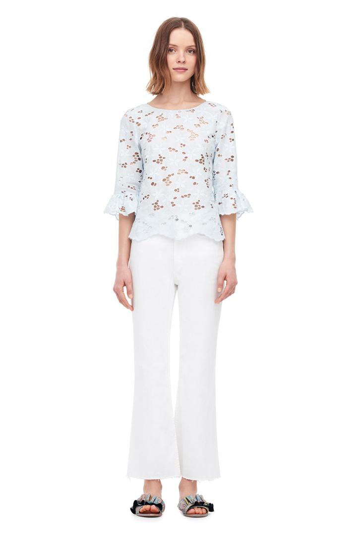 Rebecca Taylor Adriana Embroidered Top