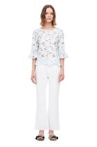 Rebecca Taylor Adriana Embroidered Top