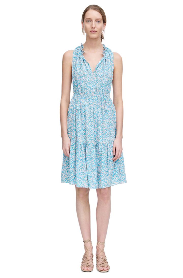 Rebecca Taylor Rebecca Taylor Sleeveless Provence Block Dress 2 Turquoise Combo