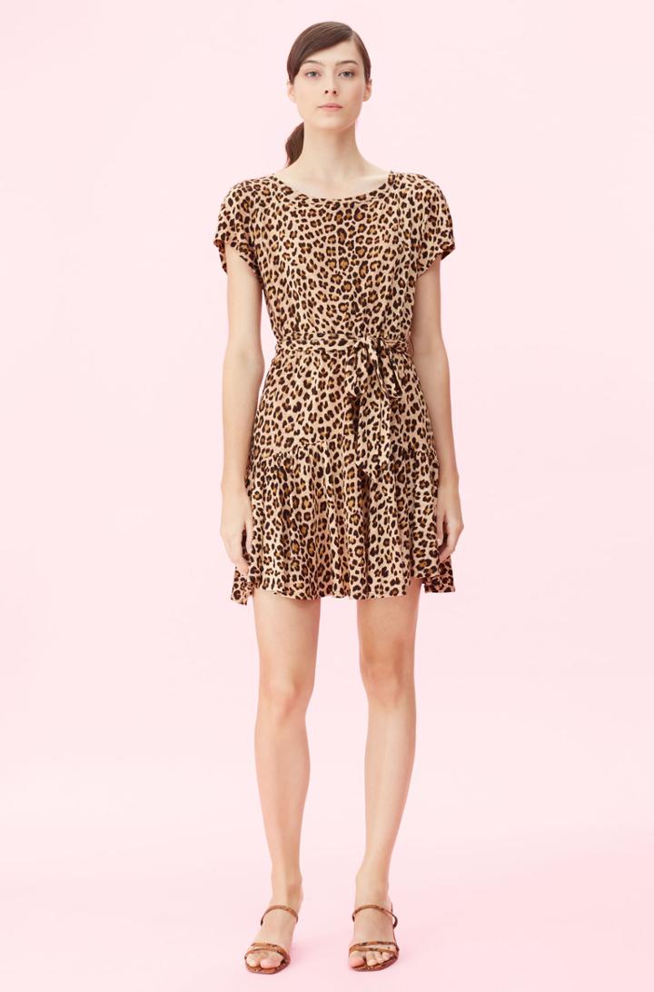 Rebecca Taylor Rebecca Taylor Spring Leopard Jersey Dress