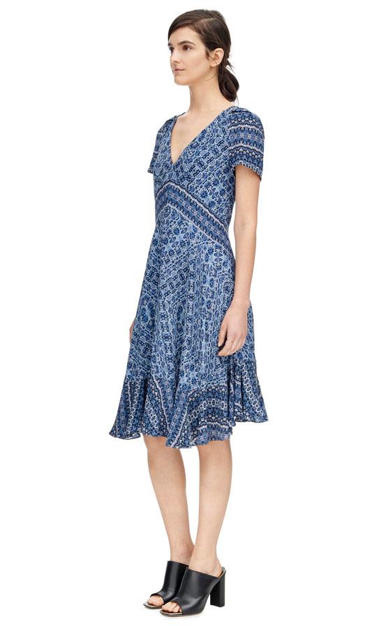Rebecca Taylor Rebecca Taylor Short Sleeve Tangier Paisley Dress