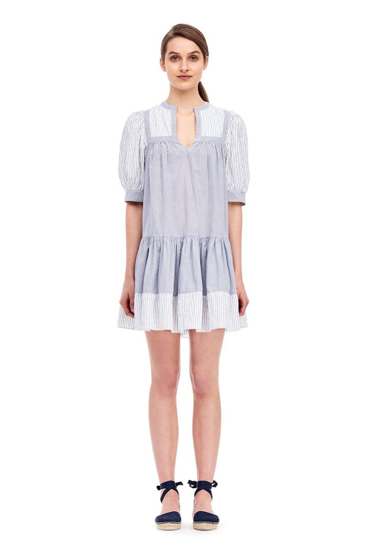 Rebecca Taylor La Vie Mixed Stripe Dress
