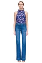 Rebecca Taylor Rebecca Taylor Sleeveless Kyoto Floral Top 6 Ink Blue