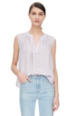 Rebecca Taylor Rebecca Taylor Sleeveless Double Georgette Tie Top