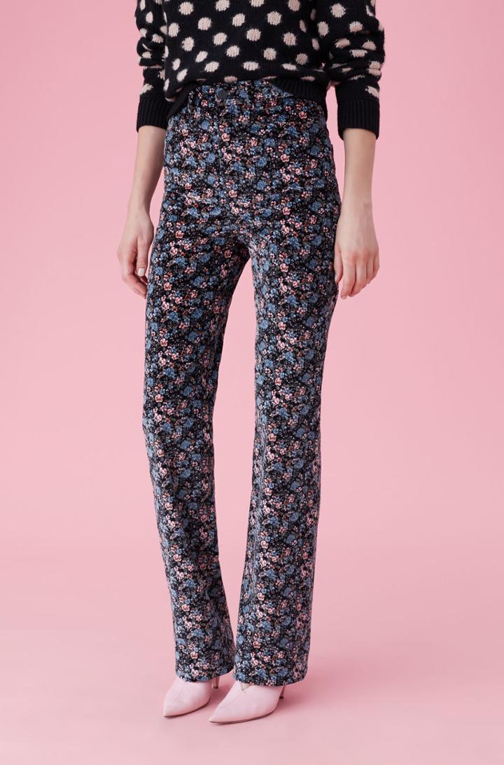 Rebecca Taylor La Vie Lisette Velveteen Pant