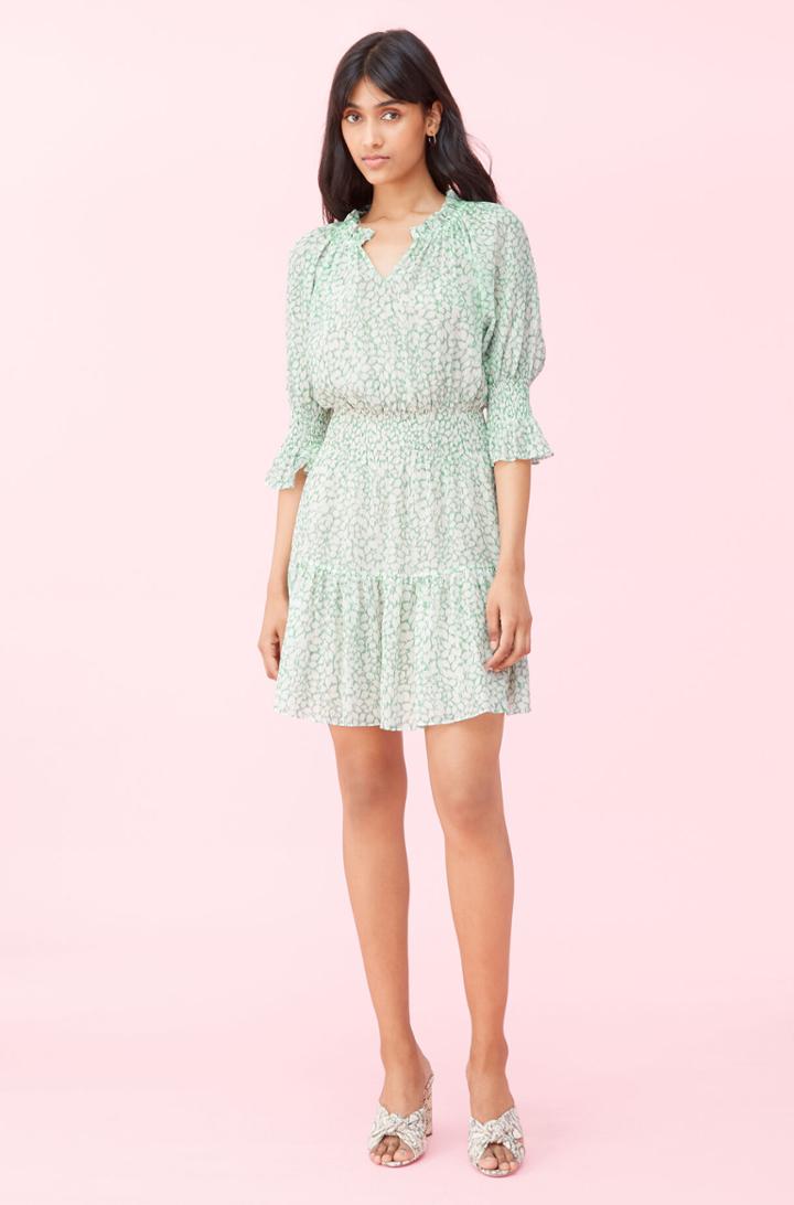 Rebecca Taylor Rebecca Taylor Ikat Leaf Lurex Dress