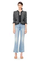 Rebecca Taylor Tweed & Vegan Leather Jacket