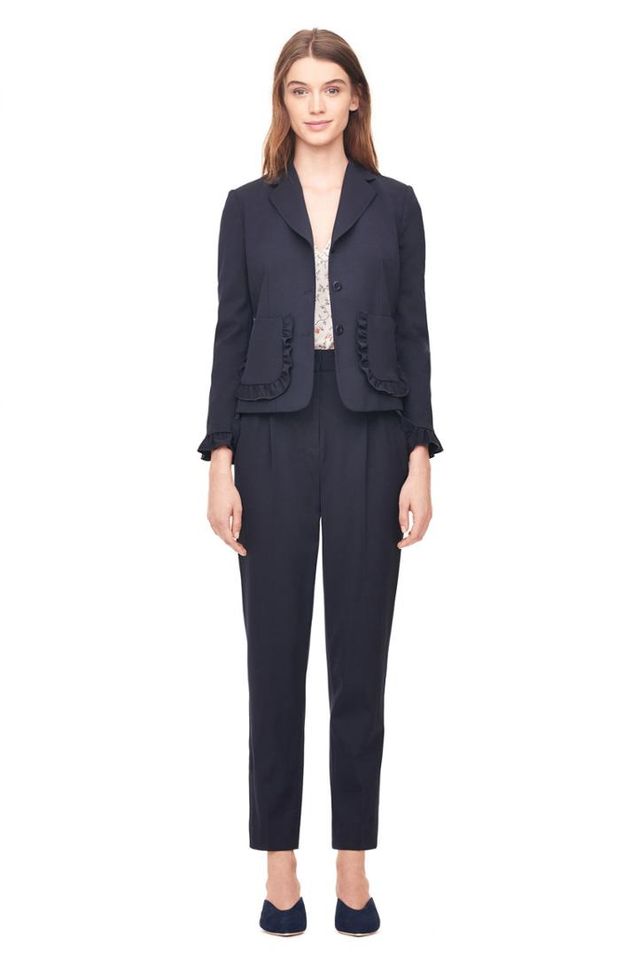 Rebecca Taylor Spring Suiting Ruffle Jacket