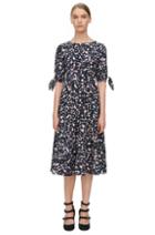 Rebecca Taylor Rebecca Taylor Short Sleeve Oleander Print Dress 2 Black Combo