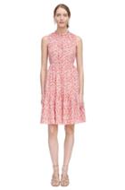 Rebecca Taylor Rebecca Taylor Sleeveless Provence Block Dress 0 Red Combo
