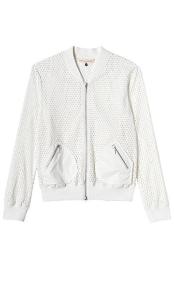Rebecca Taylor Laser Cut Bomber Jacket