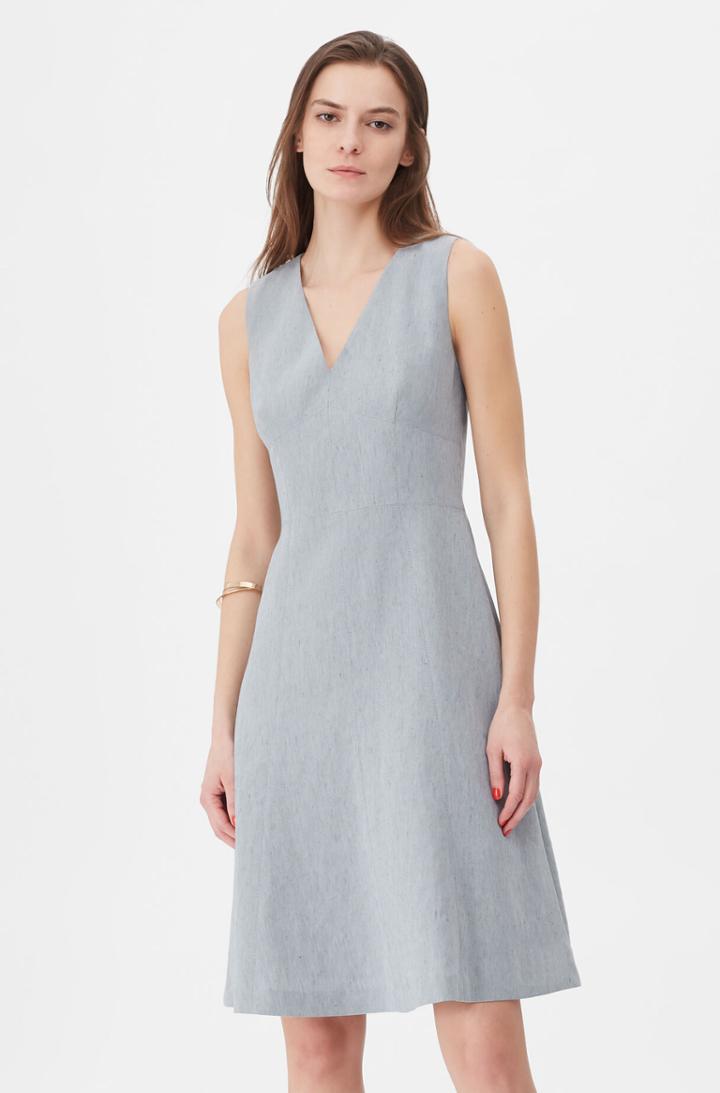 Rebecca Taylor Rebecca Taylor Tailored Stretch Linen Dress