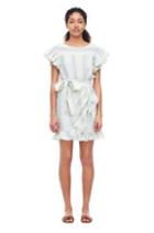 Rebecca Taylor La Vie Double Gauze Stripe Dress