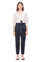 Rebecca Taylor La Vie Lurex Windowpane Check Top