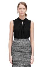 Rebecca Taylor Rebecca Taylor Sleeveless Georgette Knot Top
